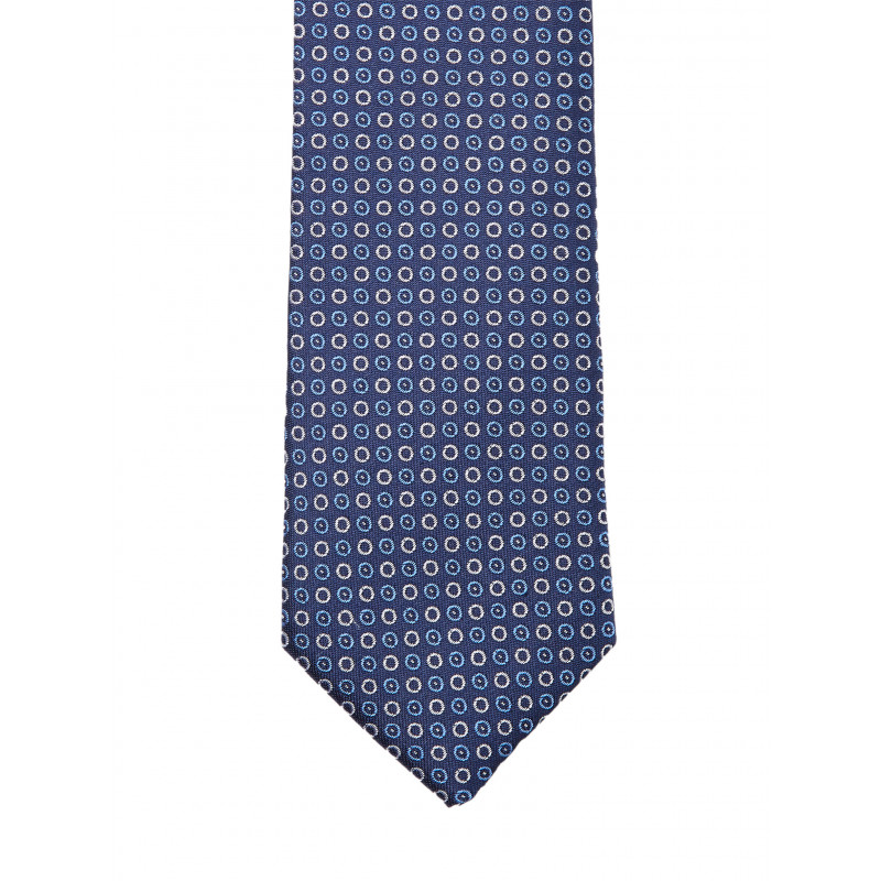 Circular Pattern Pure Silk Tie