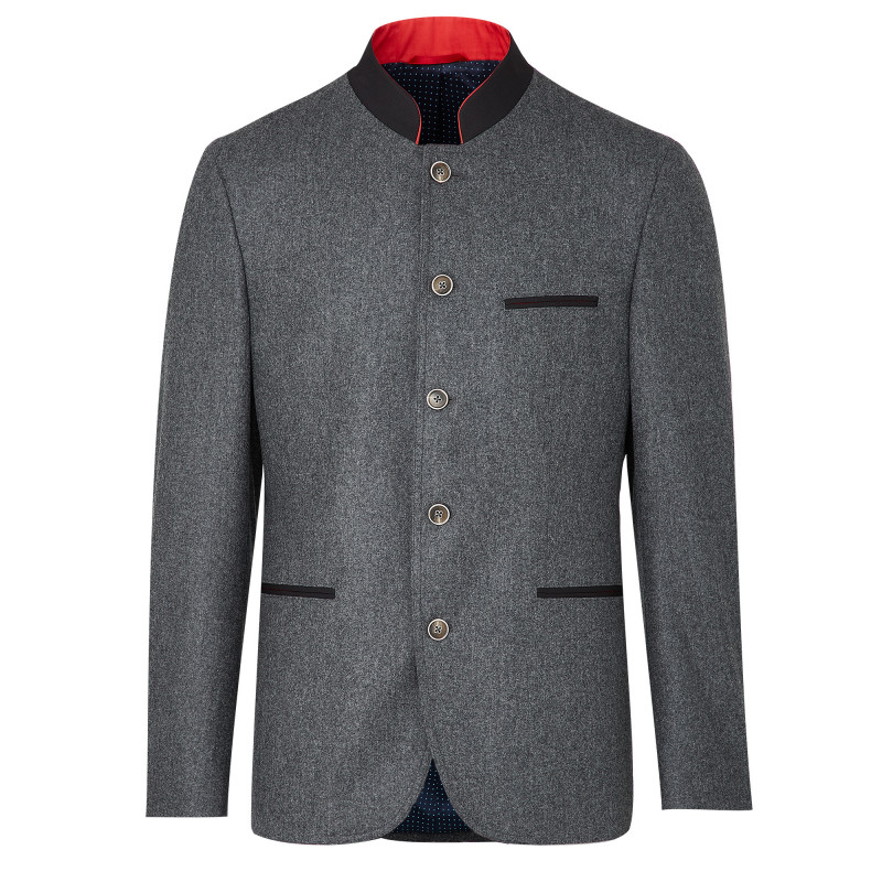 Veste Col mao-Flanelle