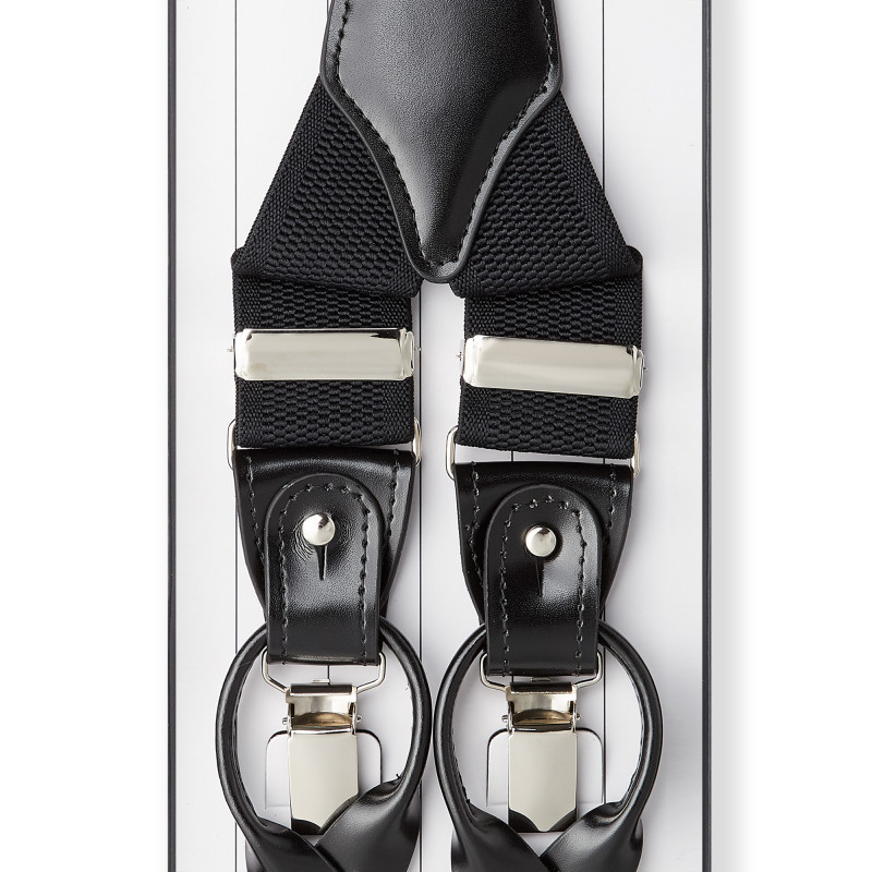 Strapless man in elastic piqué