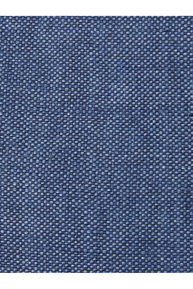 Veste ajustée col mao en lin épais