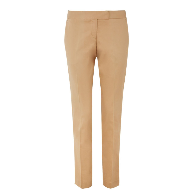 Pantalon en coton légèrement stretch coupe cigarette