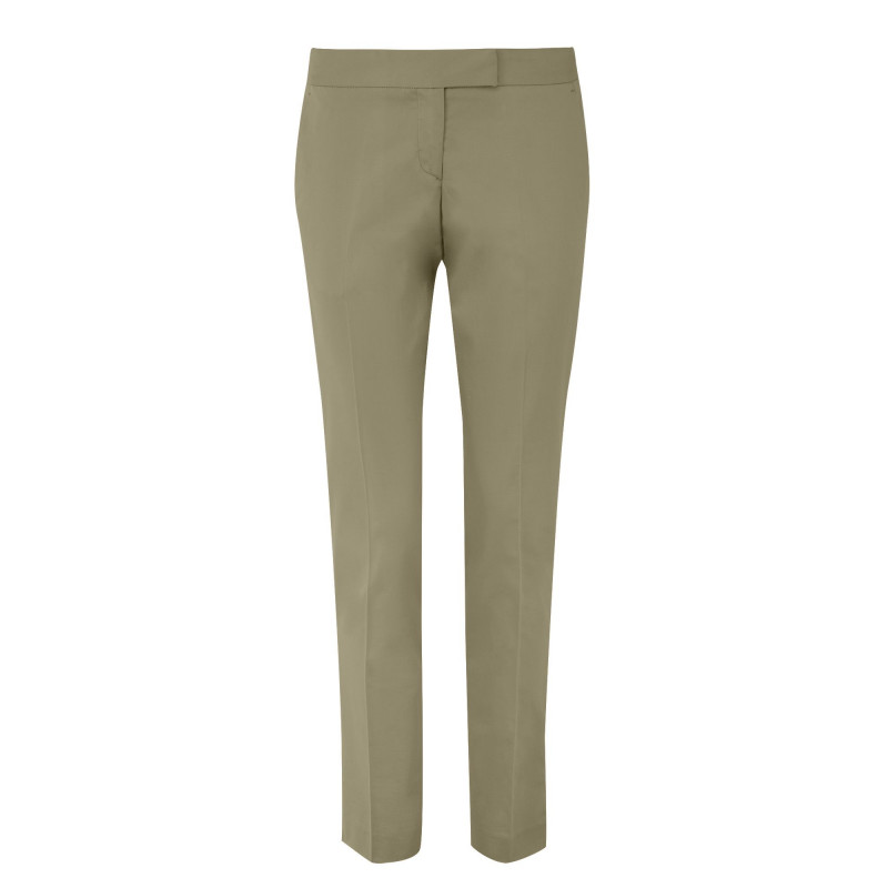 Pantalon en coton légèrement stretch coupe cigarette