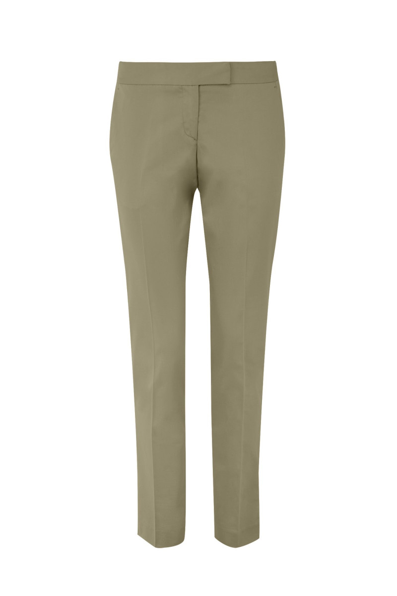 Pantalon en coton légèrement stretch coupe cigarette