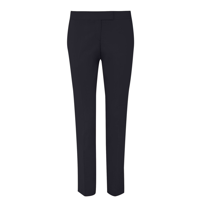 Pantalon en coton légèrement stretch coupe cigarette