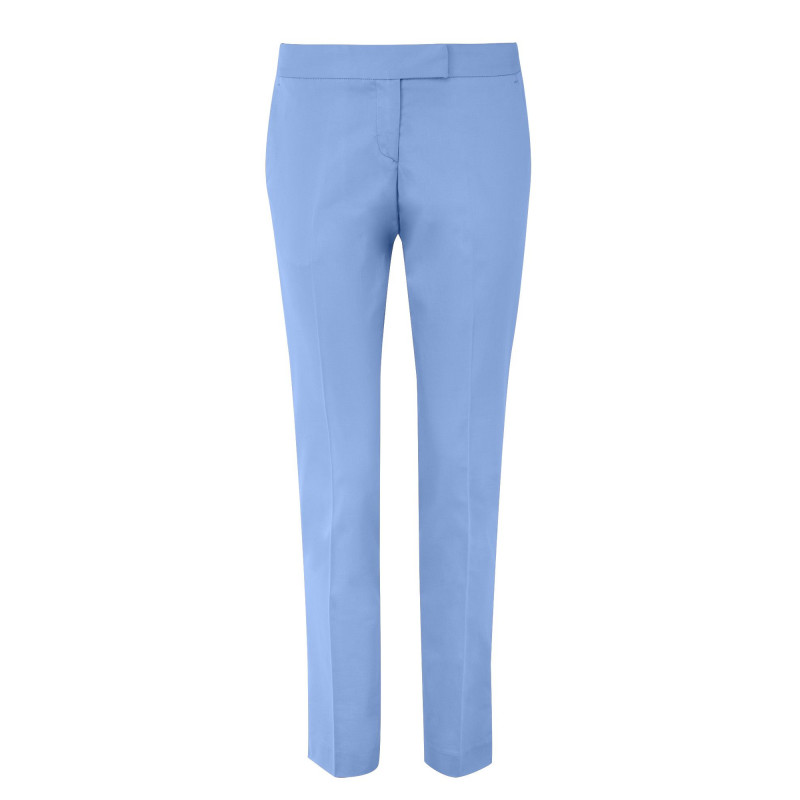 Pantalon en coton légèrement stretch coupe cigarette