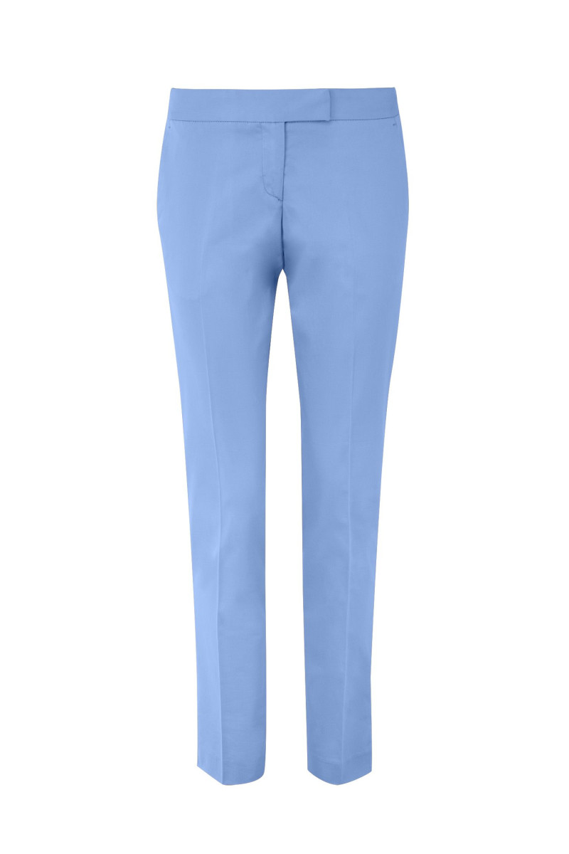 Pantalon en coton légèrement stretch coupe cigarette