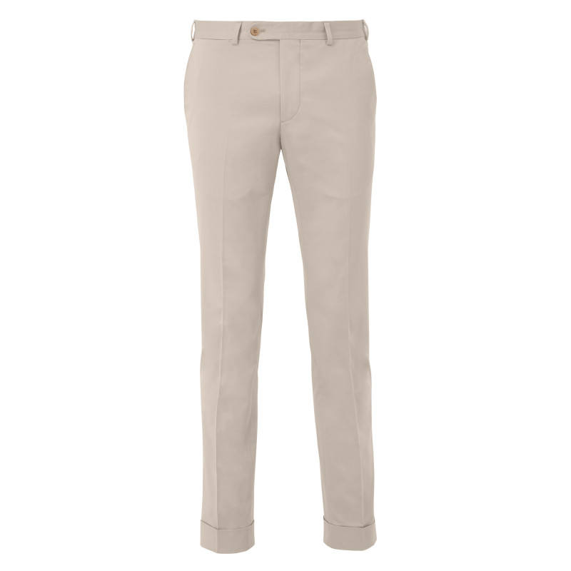 Pantalon coupe droite en coton Camus