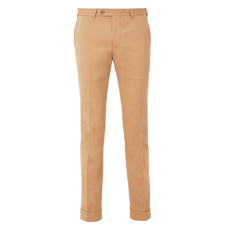 Pantalon coupe droite en coton Camus