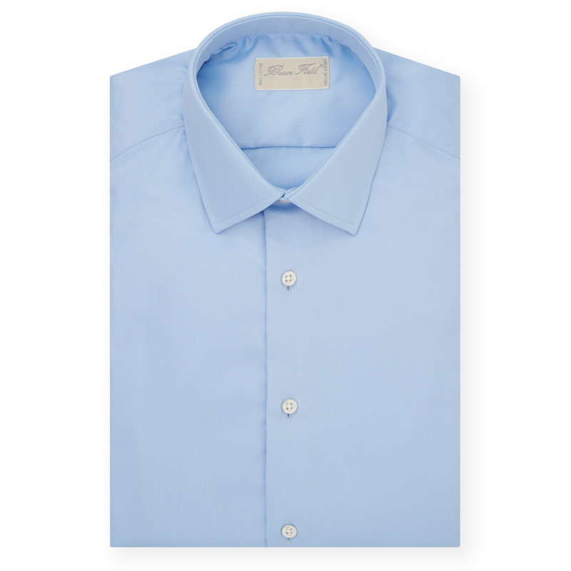 Chemise homme Benton cintrée blanc uni