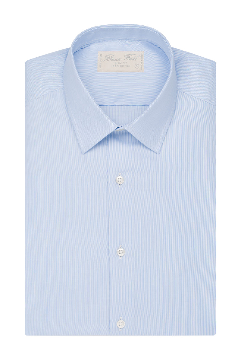 Chemise Homme cintrée à fine rayures 