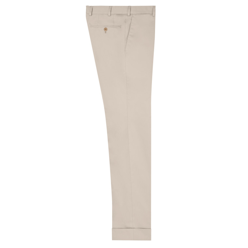 Pantalon ajusté coton stretch fin Paride