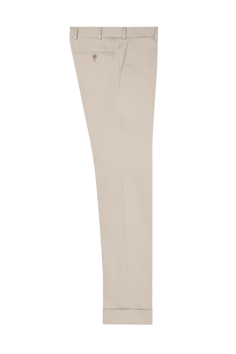 Pantalon ajusté coton stretch fin Paride