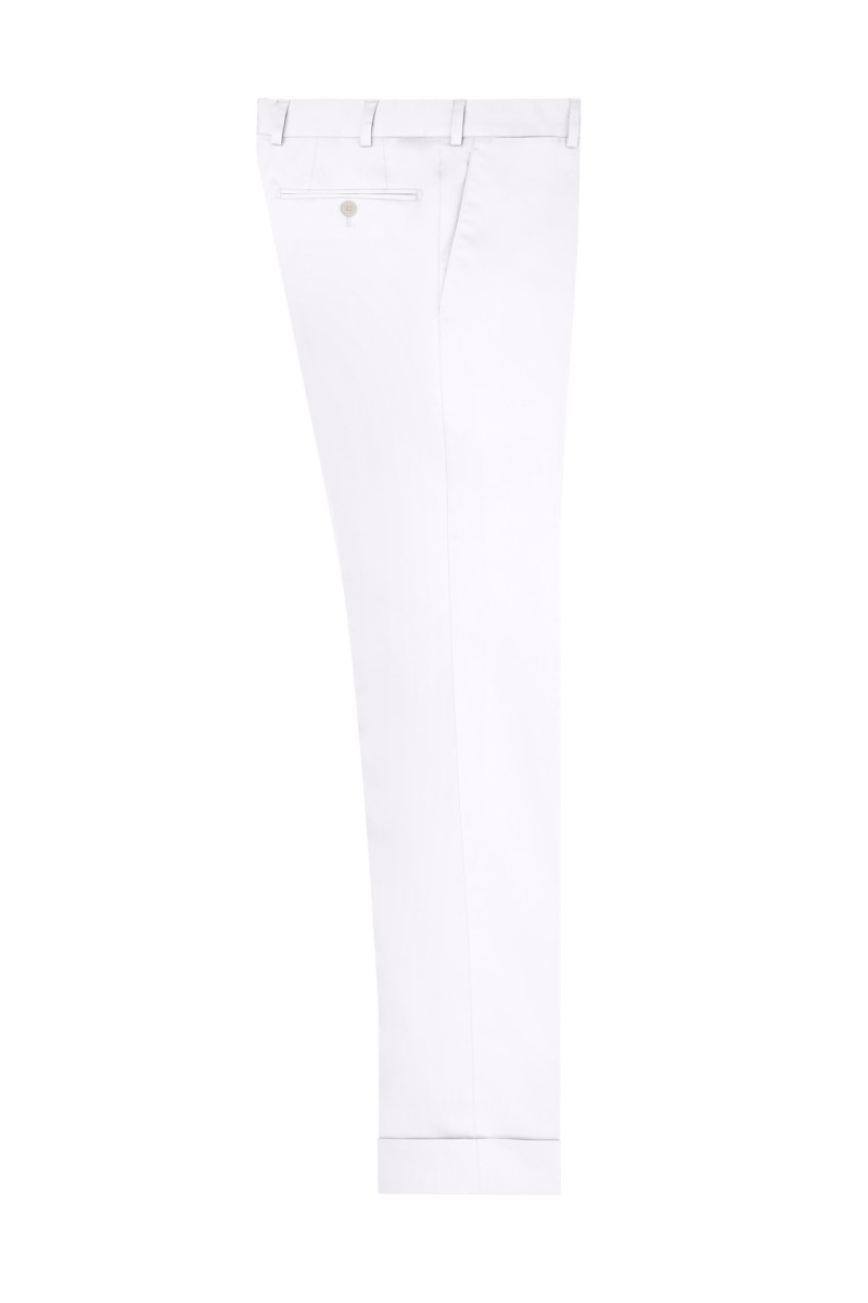 Pantalon ajusté coton stretch fin Paride