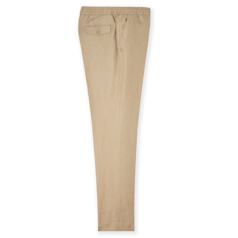 Pantalon Dany 100% lin avec cordon de serrage