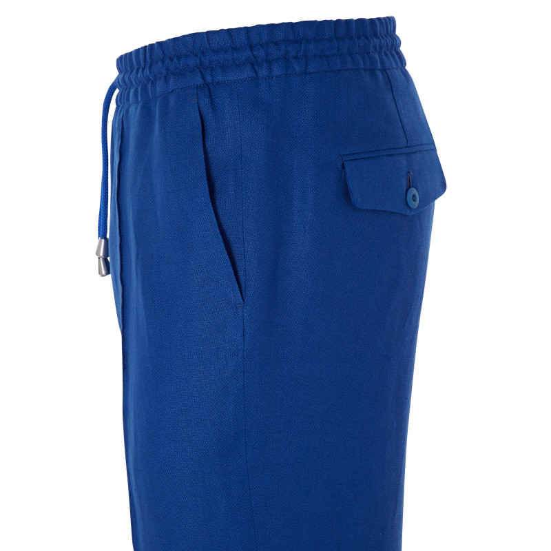 Trousers in pure wool 110's with drawstring