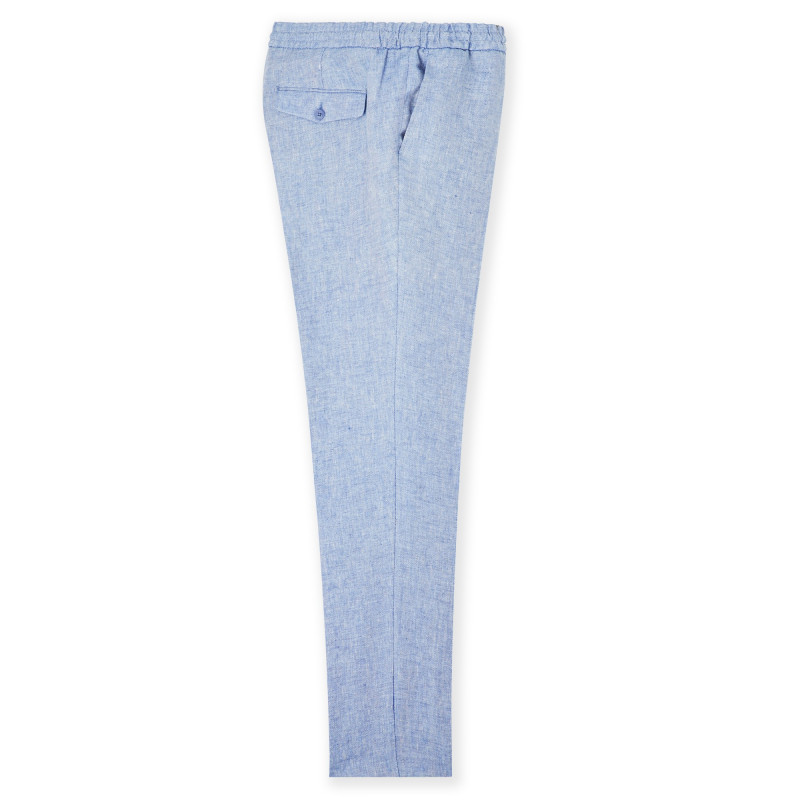 Pantalon Dany 100% lin avec cordon de serrage