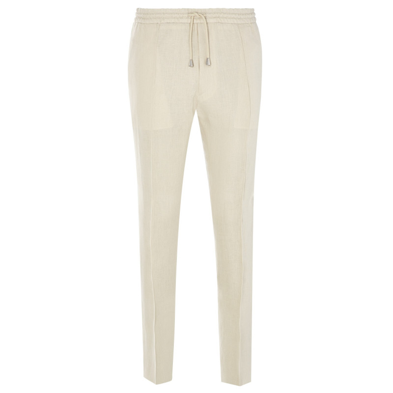 Pantalon Dany 100% lin avec cordon de serrage