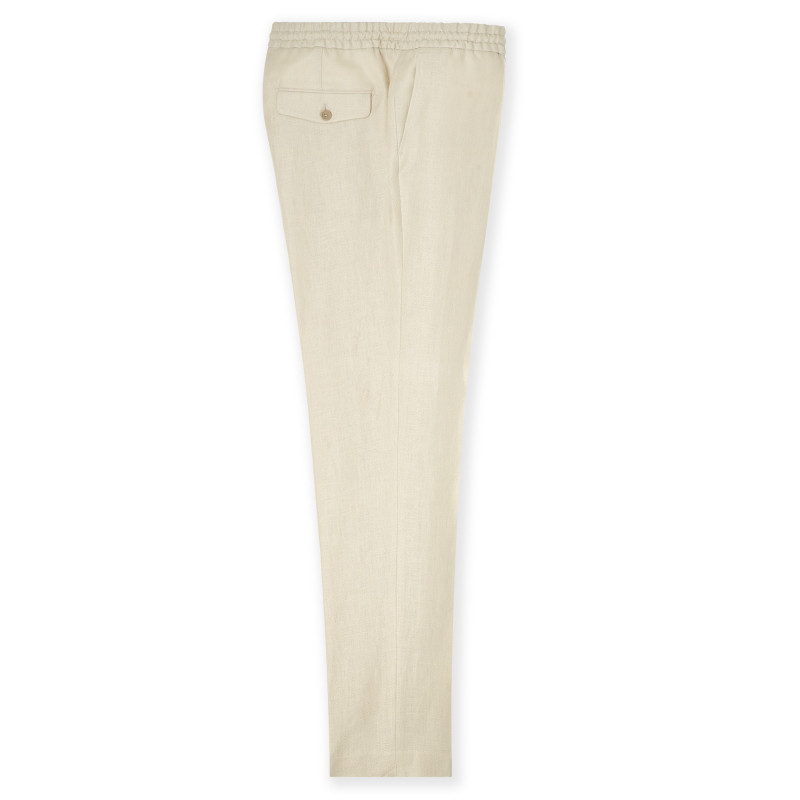 Pantalon Dany 100% lin avec cordon de serrage