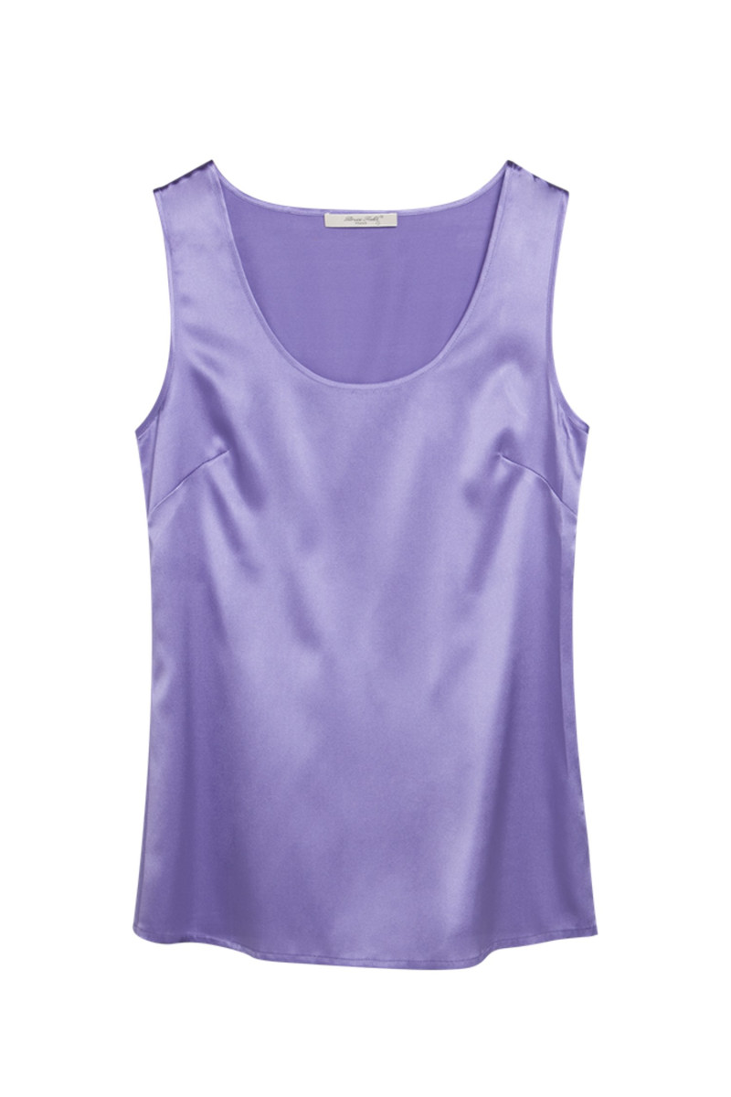 Blouse cinched in pure silk