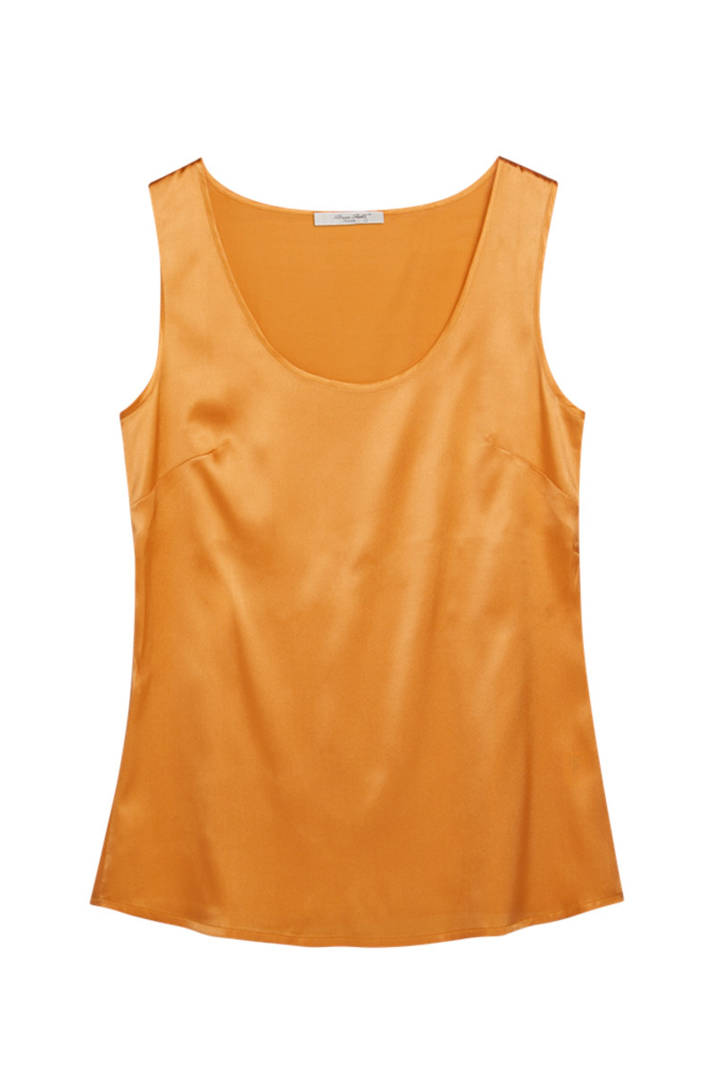 Blouse cinched in pure silk