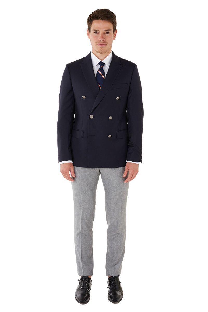 Blazer Man with golden buttons wool Reda