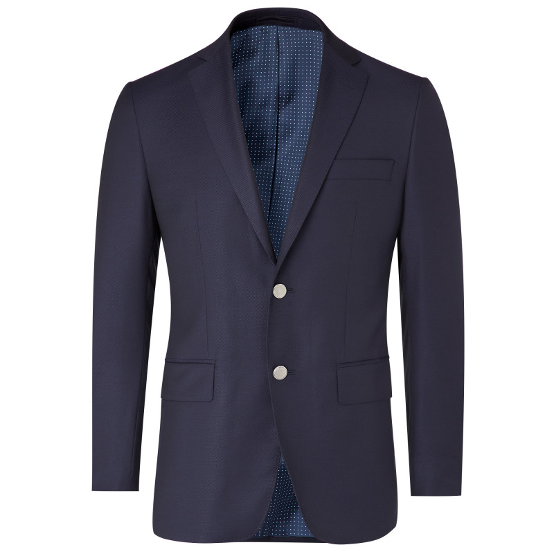 Blazer ajusté pure laine boutons argentés Dario