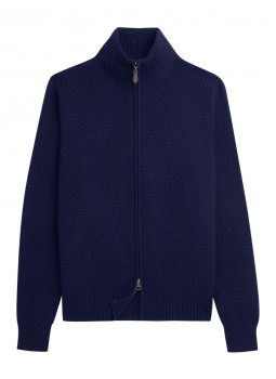 Cashmere and Wool Zipped Cardigan