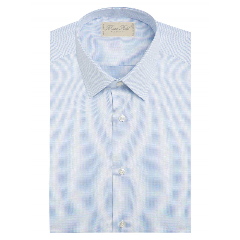 Shirt together with straight-cut cotton piqué