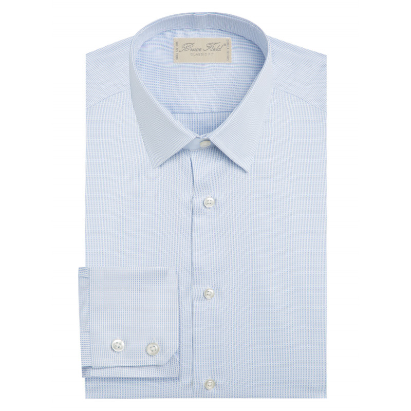 Shirt together with straight-cut cotton piqué