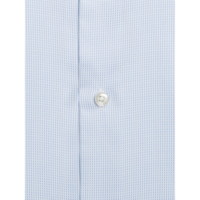 Shirt together with straight-cut cotton piqué