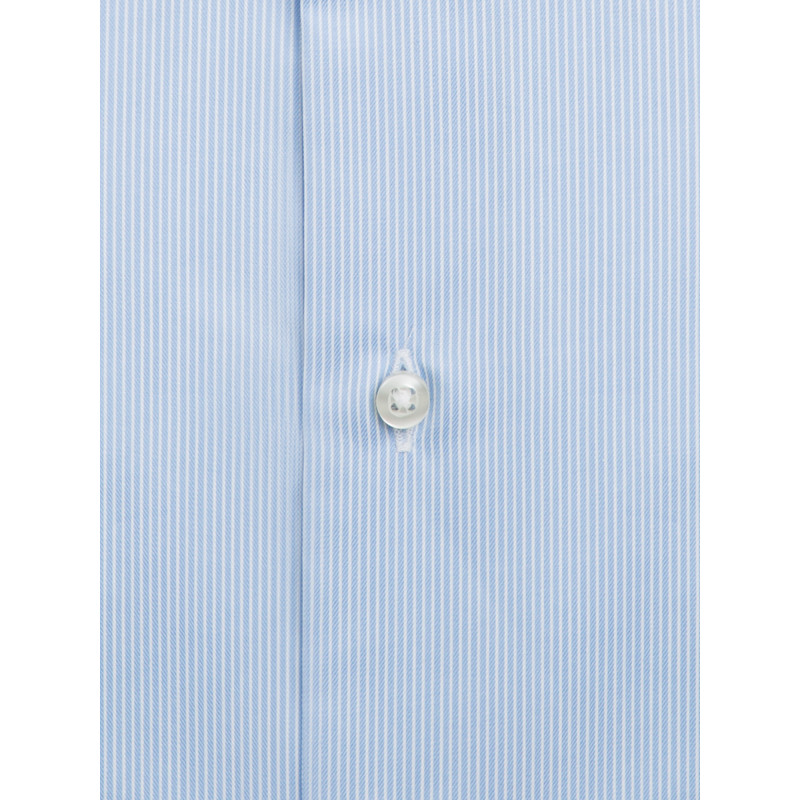 Shirt straight cut pure cotton striped