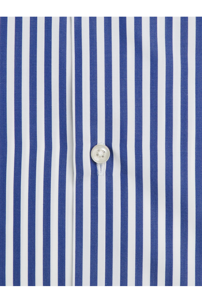 Chemise coupe classique pur coton à larges rayures