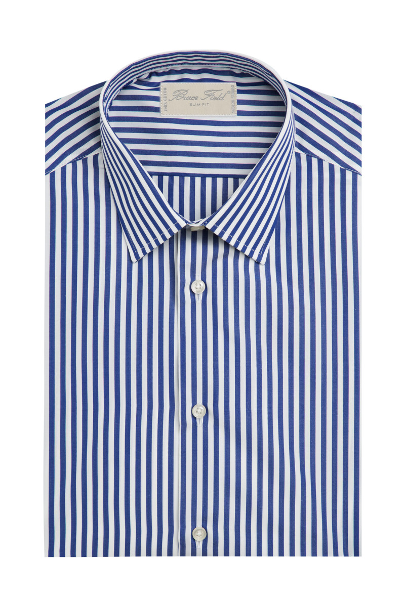 Shirt slim fit print smart 100% cotton