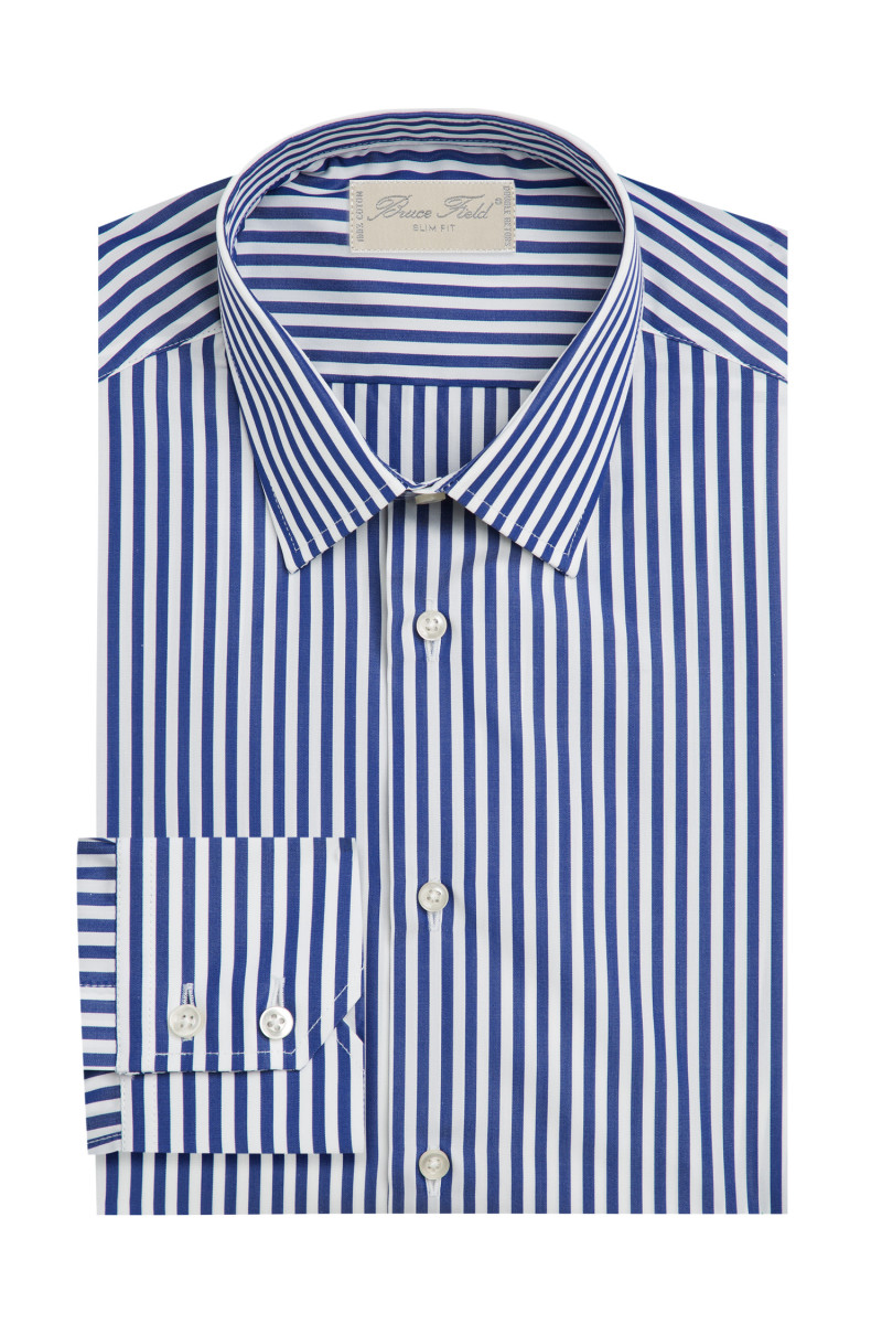 Shirt slim fit print smart 100% cotton