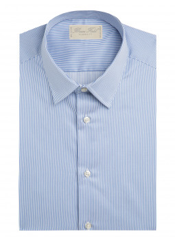 Classic shirt sky thin blue stripes
