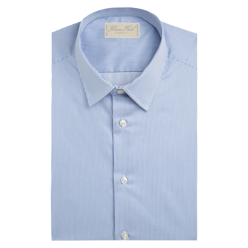 Classic shirt sky thin blue stripes