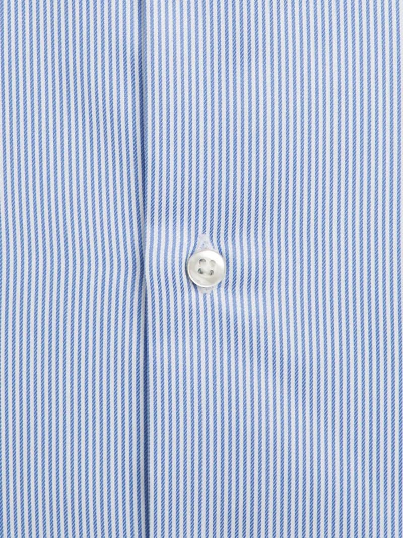 Chemise coupe classique pur coton à rayures