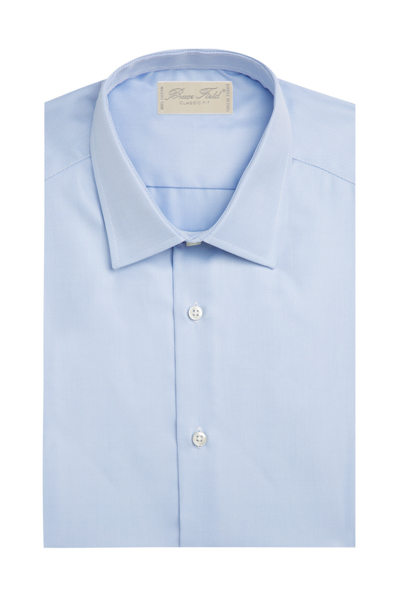 Chemise coupe classique en twill pur coton