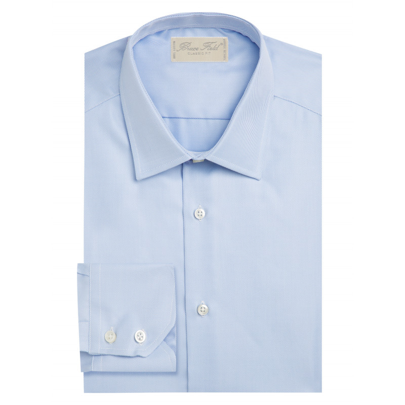 Shirt straight cut pure cotton striped