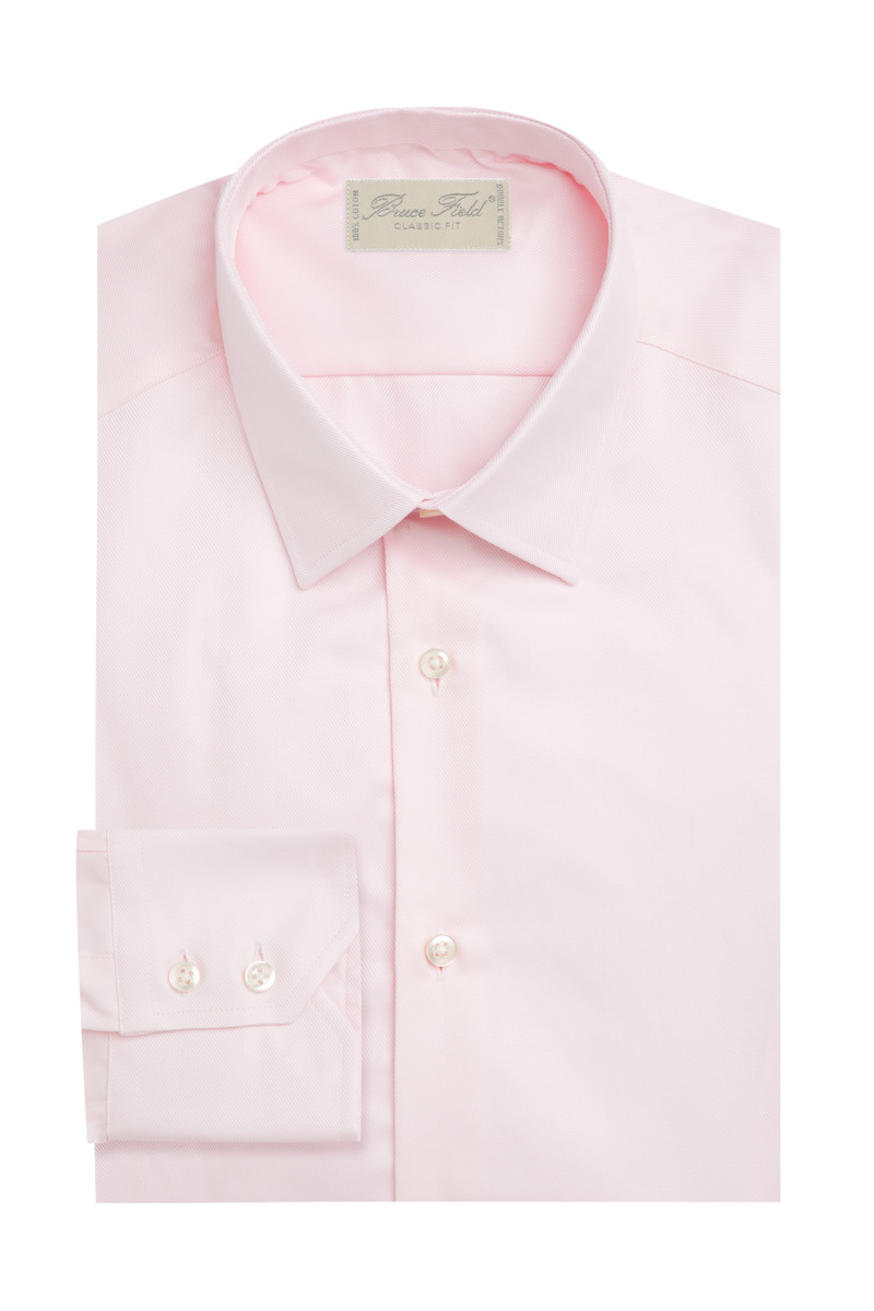 Chemise coupe classique en twill pur coton
