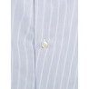 Men's slim fit shirt with thin grey stripes