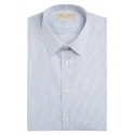 Shirt classic fit 100% cotton striped white