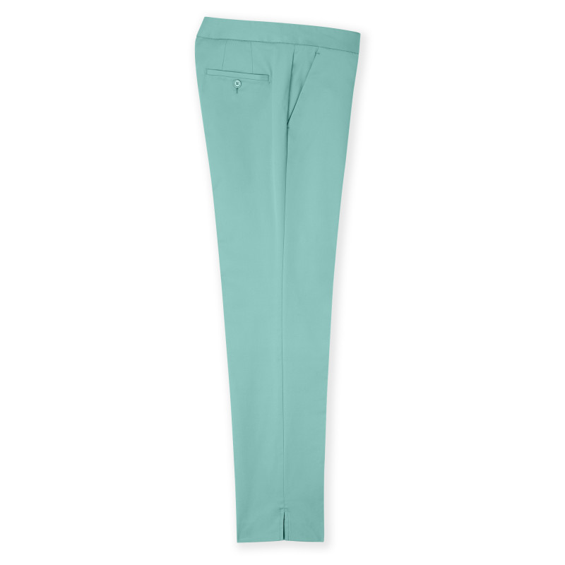 Pantalon cigarette en coton légèrement stretch 