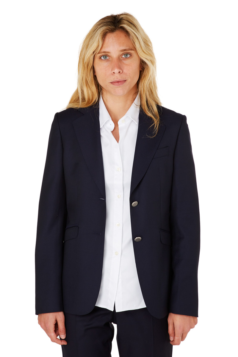 Blazer Daniela bodices button Silver 100% wool Reda