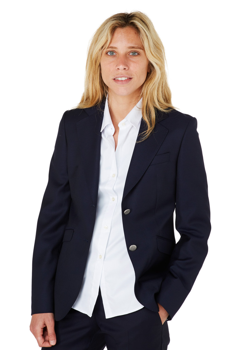 Blazer Daniela bodices button Silver 100% wool Reda