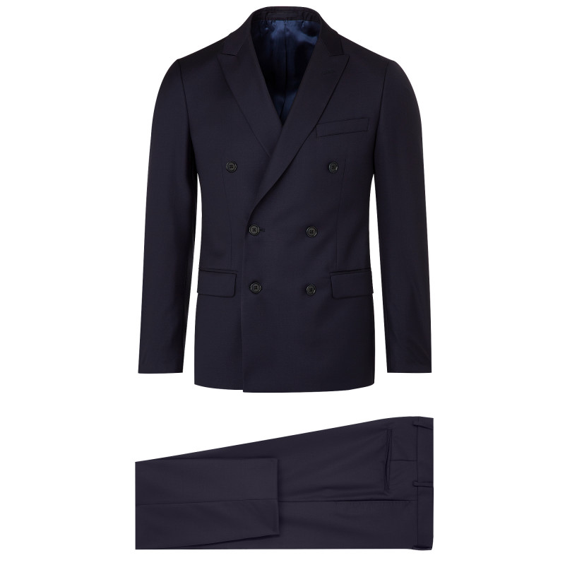 Costume Mathias croisé ajusté pure laine Super 110's Vitale Barberis Canonico