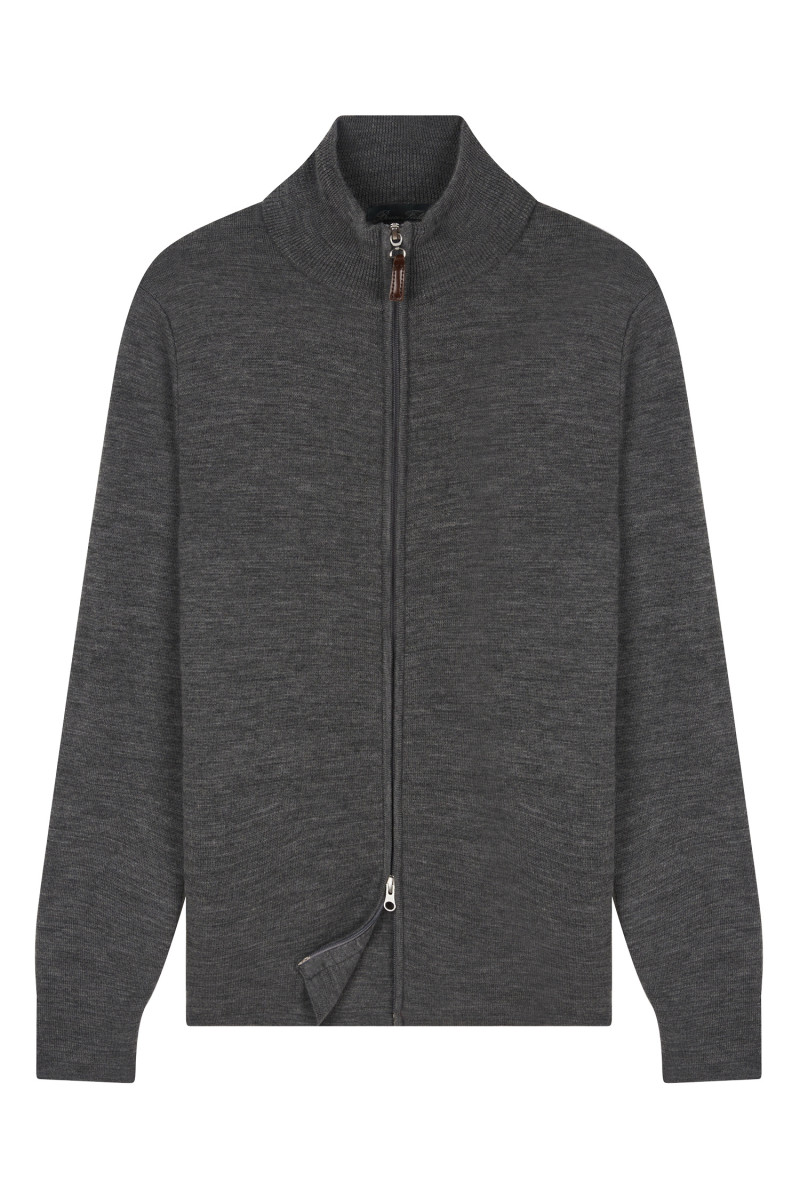 Gilet pure laine Viny mérinos zip