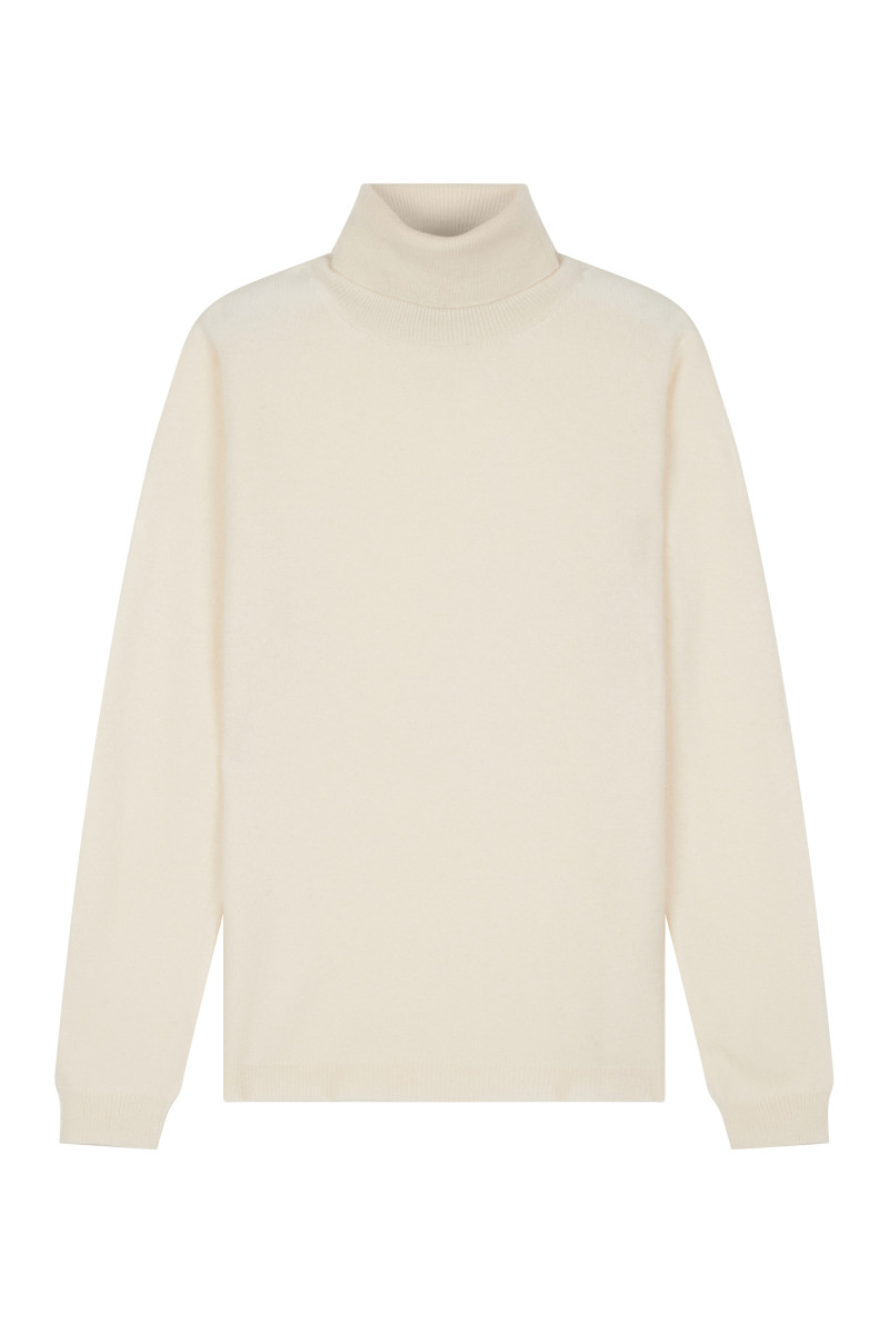 Pull laine cachemire col roulé GG12