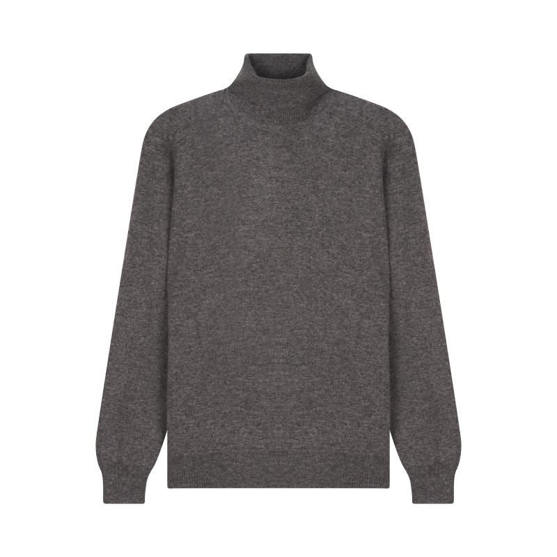 Cashmere and Wool Turtleneck Pullover