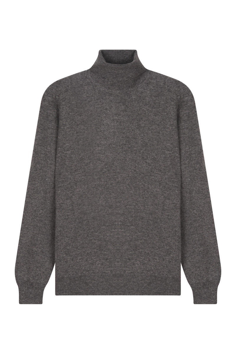 Pull laine cachemire col roulé GG12